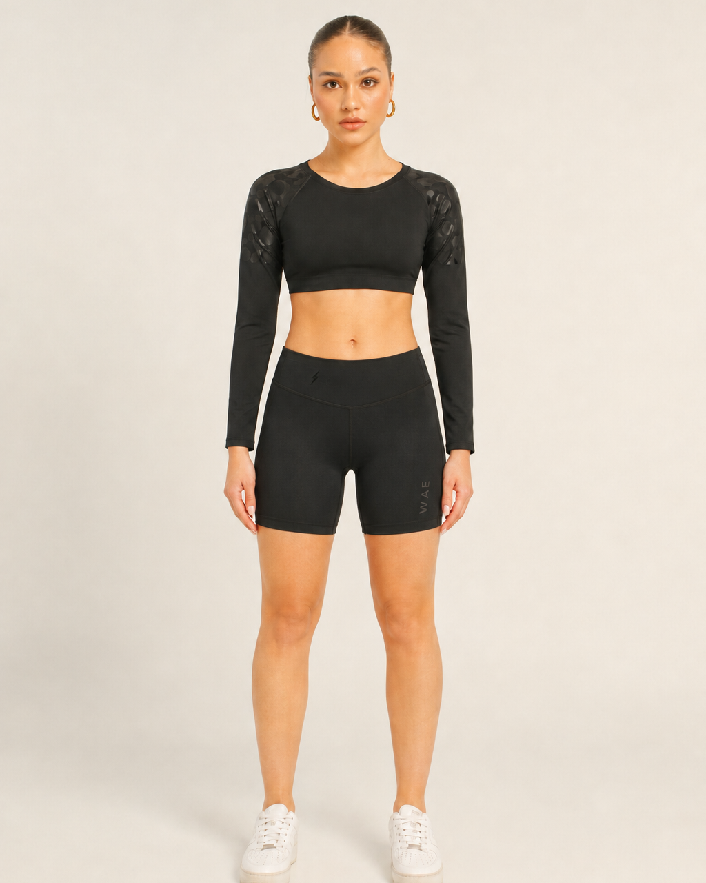 Crop Top Deportivo Suerte Negro