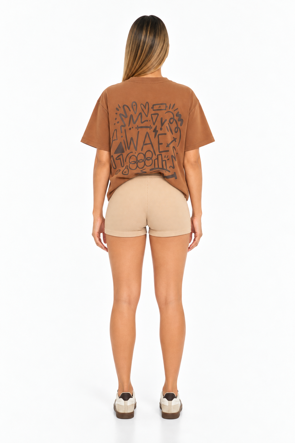 Camiseta Oversize Universo Camel