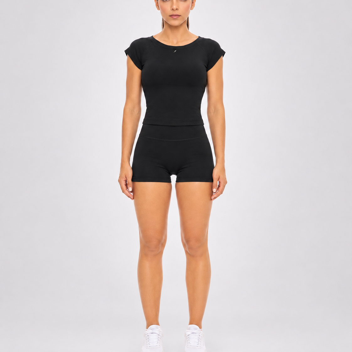Crop Top Deportivo Vital Negro