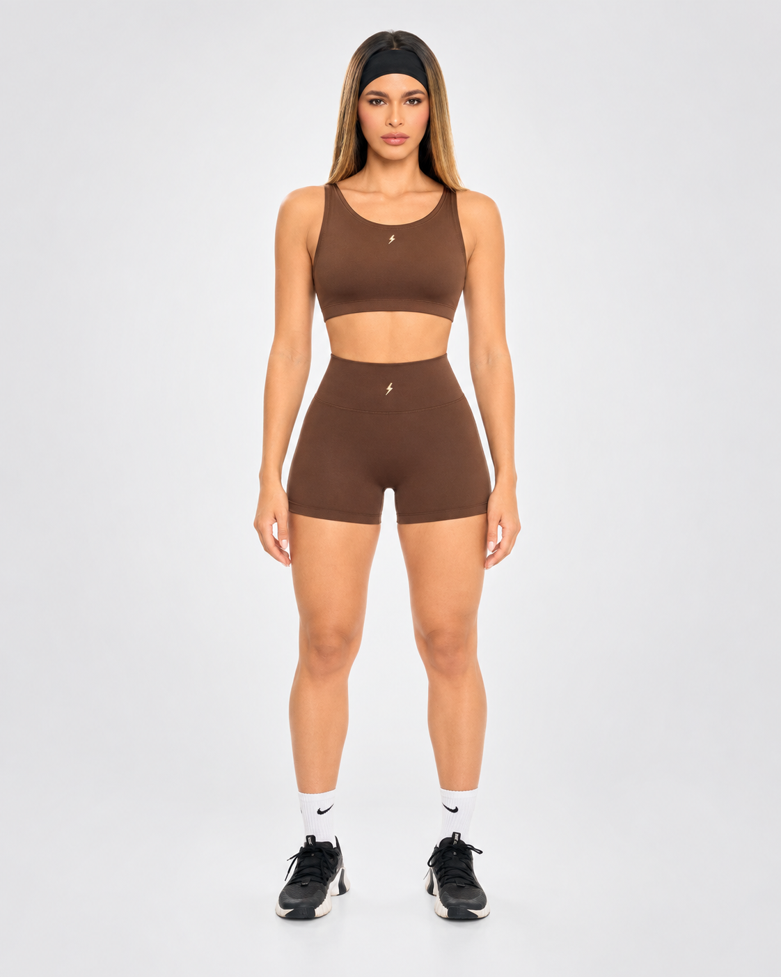 Crop Top Deportivo Claro Camel
