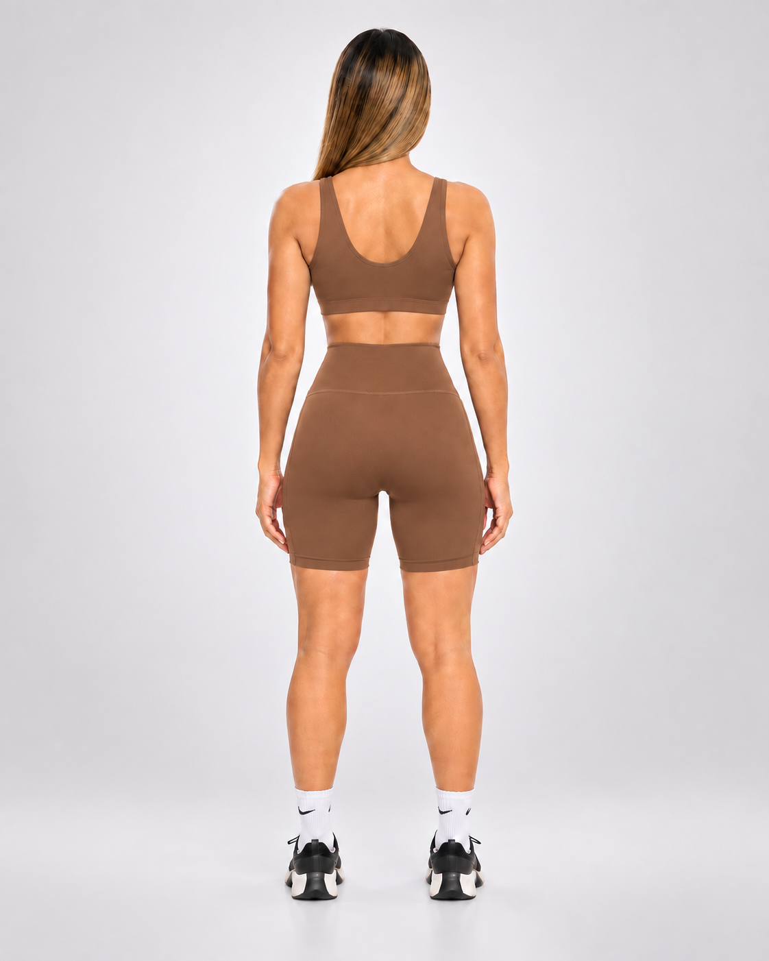 Crop Top Deportivo Claro Camel